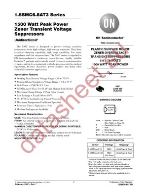 1.5SMC75AT3 datasheet  